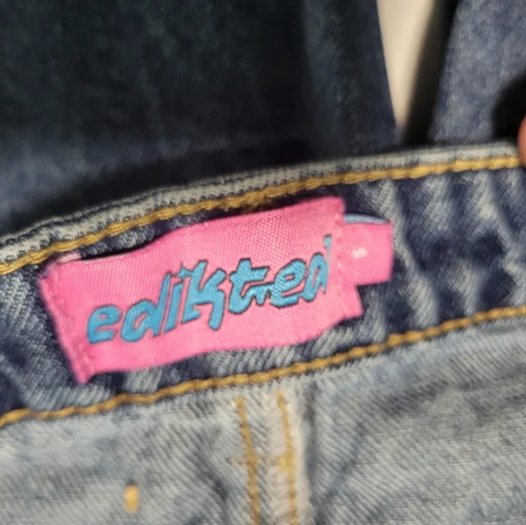 Edikted Blue Jean Shorts for Women - Picture 3 of 3